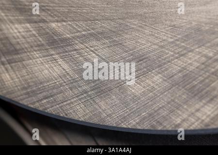 metal car brake disc, steel car part to ensure braking Stock Photo