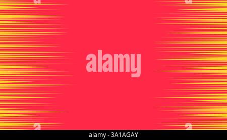 Abstract comic book blast with vibrant energy. Bright radial sunburst in warm tones, creating dramatic power explosion. Perfect for pop art and superhero designs. Stock Vector