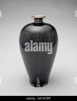 Black vase, about 1100. Stock Photo
