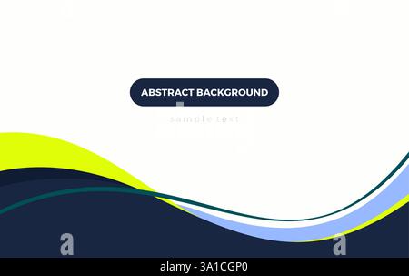Modern Abstract Background For Cover Design or Promotion Banner. Wavy Background Stock Vector