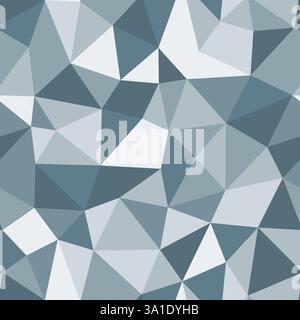 Triangles pattern geometric design. Medium triangles size. Repeatable pattern. Slate Blue color palette. Vibrant vector tiles. Stock Vector