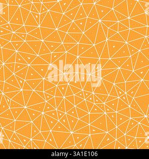 Vector science background. Compact shape size. Multiple repeated inner triangles. Solid color style. Repeatable pattern. Vibrant vector tiles. Stock Vector