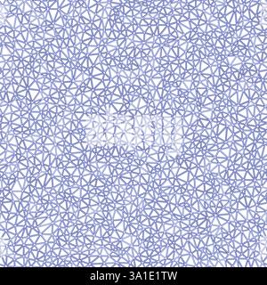 Triangulation geometric shapes background. Tiny triangles size. Monotone style. Geometric shapes outlined. Repeatable pattern. Blue Gradient Fade. Stock Vector