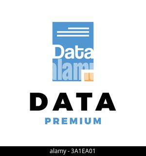 document file data icon vector logo template illustration design Stock Vector