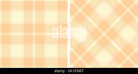Tartan Seamless Patterns in Pastel themed colors Stock Vector