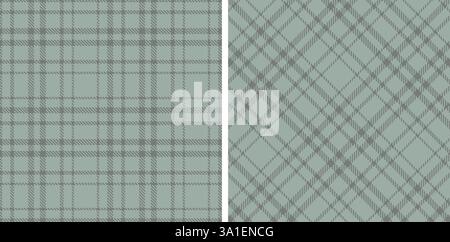 Tartan Seamless Patterns in Pastel themed colors Stock Vector