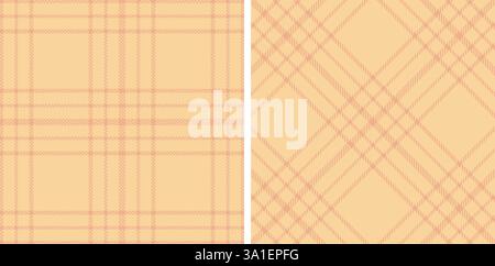 Tartan Seamless Patterns in Pastel themed colors Stock Vector