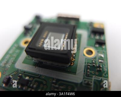 close-up camera sensor Stock Photo