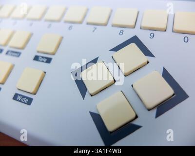 control panel for rotating video cameras Stock Photo