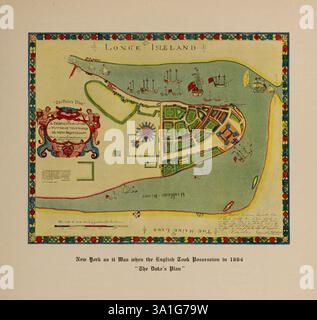 Vintage map of New York - Plan of the Business Section of Vintage map of New York - Plan of the Business Section of