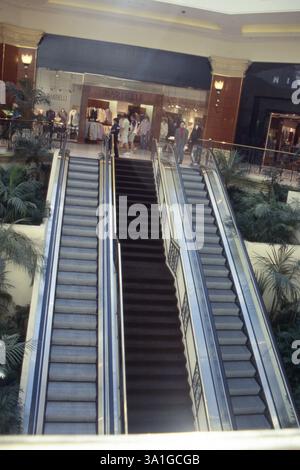Escalator in hotel Stock Photo