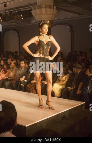 Fashion models walks on the ramp during the first day of the PFDC L ...