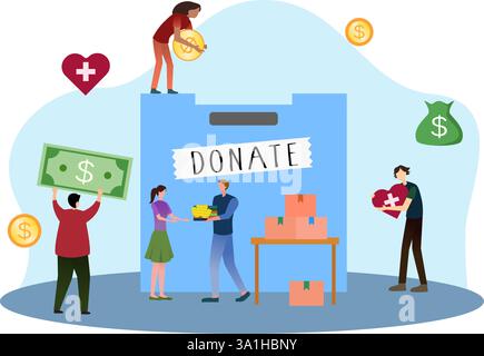 volunteers Stock Vector