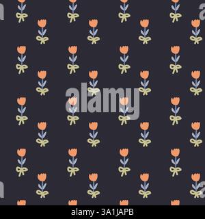 Elegant princess floral patterns for fabric and wallpaper design. Stock Vector