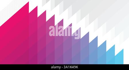 stock vector covers design pink and blue geometrical cubes shapes multiply on white backgrounds Stock Vector