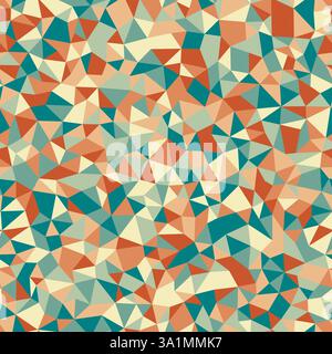 Abstract pattern of triangles. Tiny triangles size. Repeatable pattern. Amazing vector tiles. Earthy Tone Harmony. Seamless vector illustration. Stock Vector