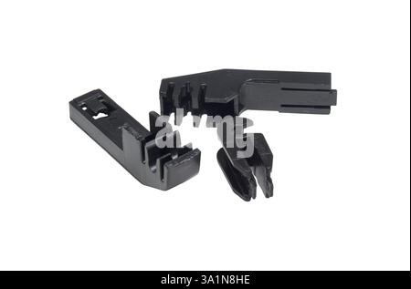 windshield wiper blade arm adapter set, isolated on white background Stock Photo