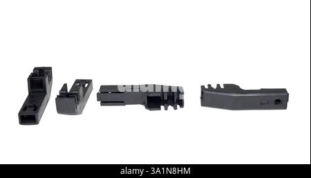 windshield wiper blade arm adapter set. isolated on white background Stock Photo