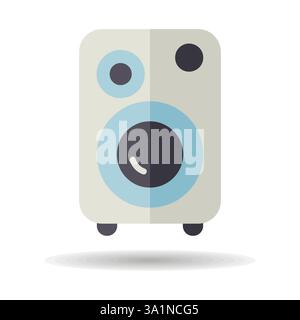 Music column vector icon. Graph symbol for music and sound web site and apps design, logo, app, UI Stock Vector