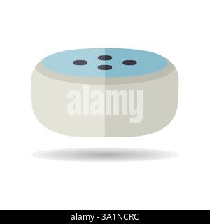 Small smart speaker with voice recognition vector icon. Graph symbol for music and sound web site and apps design, logo, app, UI Stock Vector