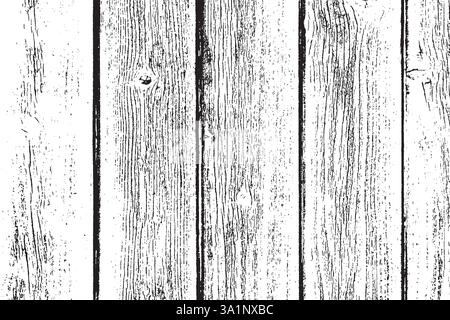 Wooden planks high quality overlay texture. Empty grunge design element. Stock Vector