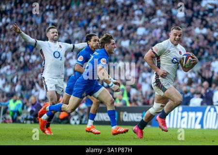 Ben Earl of England during the 2025 Guinness 6 Nations match Wales vs ...