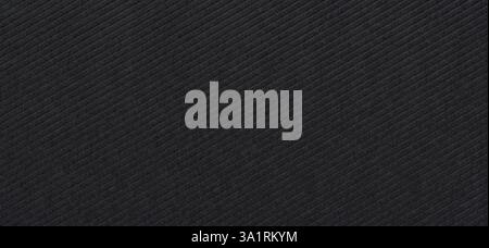 striped embossed black paper cardboard abstract background Stock Photo