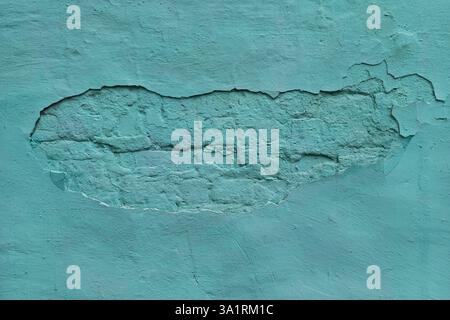plastered painted brick wall abstract background Stock Photo