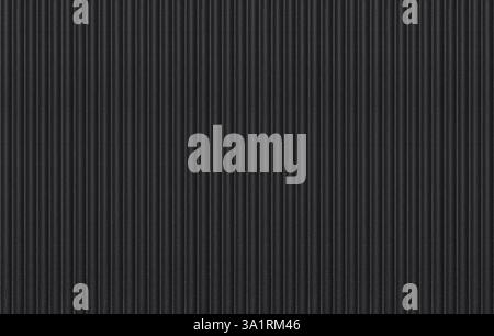 Black corugated stripped metal ridge background Stock Photo