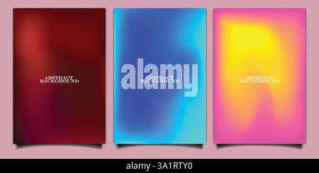 Abstract gradient mesh background icons for your design, can be used in digital marketing, advertisement poster, vector art illustration Stock Vector
