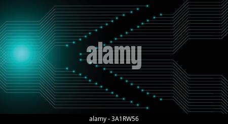 Abstract technology wallpaper for your design, vector art illustration Stock Vector