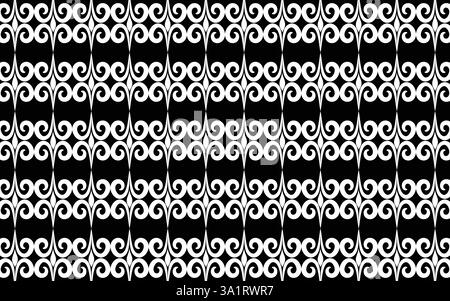 Abstract floral seamless pattern wallpaper, can used in garments design, embroidery, border, easily editable vector art. Stock Vector
