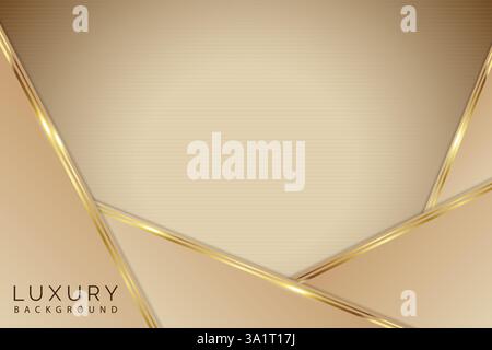 Luxury abstract golden brown shade background Stock Vector