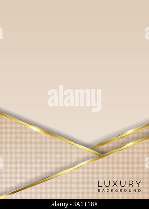 Luxury golden abstract light background Stock Vector
