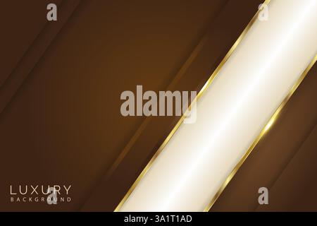 Luxury brown abstract brown background Stock Vector
