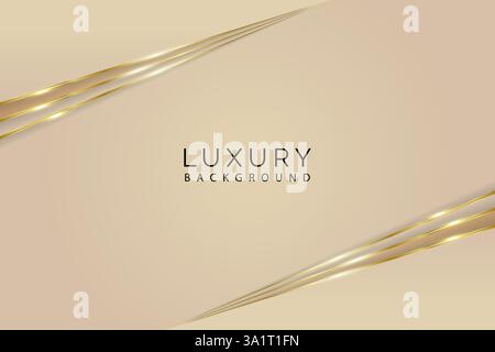 Luxurious golden strips background Stock Vector