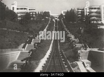 Funicular of the Voroshilov Sanatorium of the Red Army (RKKA) in Sochi ...