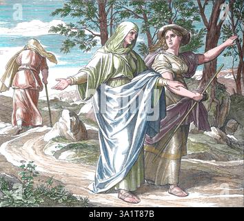 Bible Ruth And Naomi S Journey Book Of Ruth Illustration By J