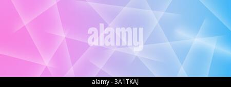 Abstract bright background with geometric lines and grainy texture in blue and pink hue. Stock Photo