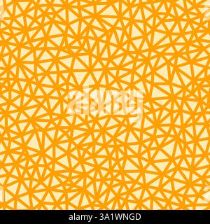 Triangles background. Amber color. Tiny triangles size. Heavy lines weight. Repeatable pattern. Seamless tileable vector illustration. Stock Vector