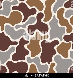 vector old school camouflage design Stock Vector