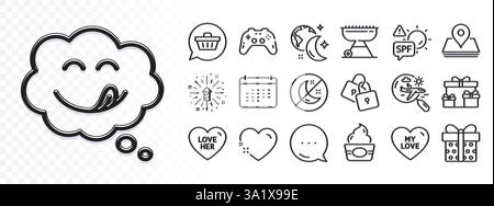 Heart, Search flight and Pin line icons for web app. Pictogram icon. Glare of light icons. Vector Stock Vector