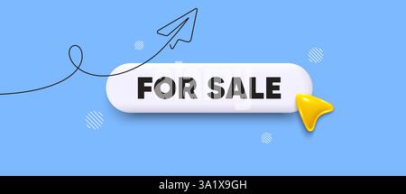 For Sale. Special offer price sign. Search bar template. Vector Stock Vector