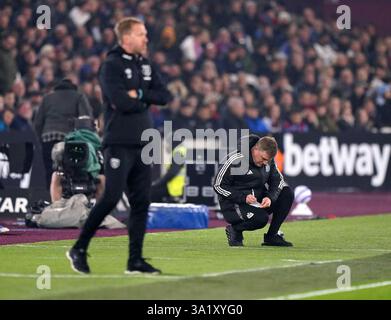 West Ham United manager Graham Potter during the Everton FC v West Ham United FC English Premier