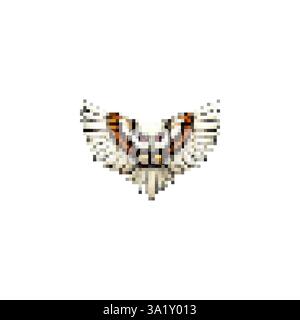 Mystical owl with wings icon. Owl logo in retro style. Owl wings vintage icon vector. Symbol of silence vector. Magical owl logo. Stock Vector