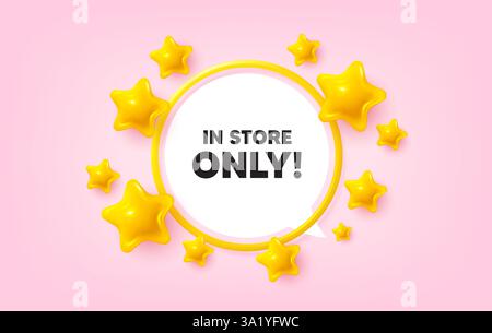 In store sale. Special offer price sign. Circle frame banner. Vector Stock Vector