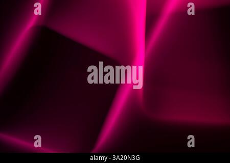 Abstract background with smooth lines in pink purple and black tones for design. Copy space. Backdrop Stock Photo