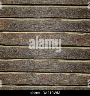 Wet wooden planks forming a textured background Stock Photo