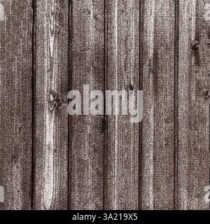 Dark brown wooden planks forming rustic textured background Stock Photo