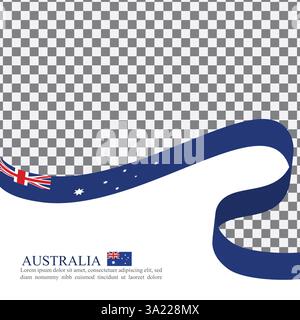 Australia national flag ribbon stock vector Stock Vector